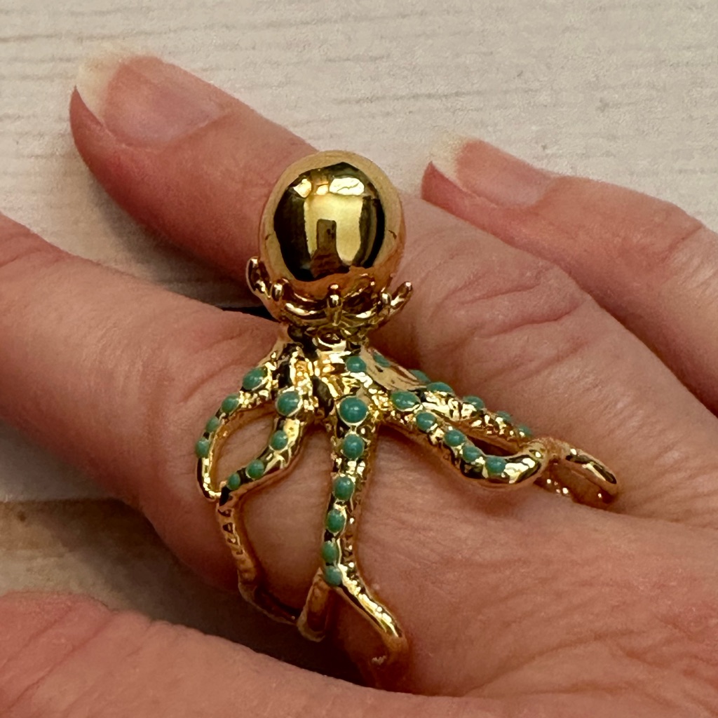 Les Nereides Octopus Ring